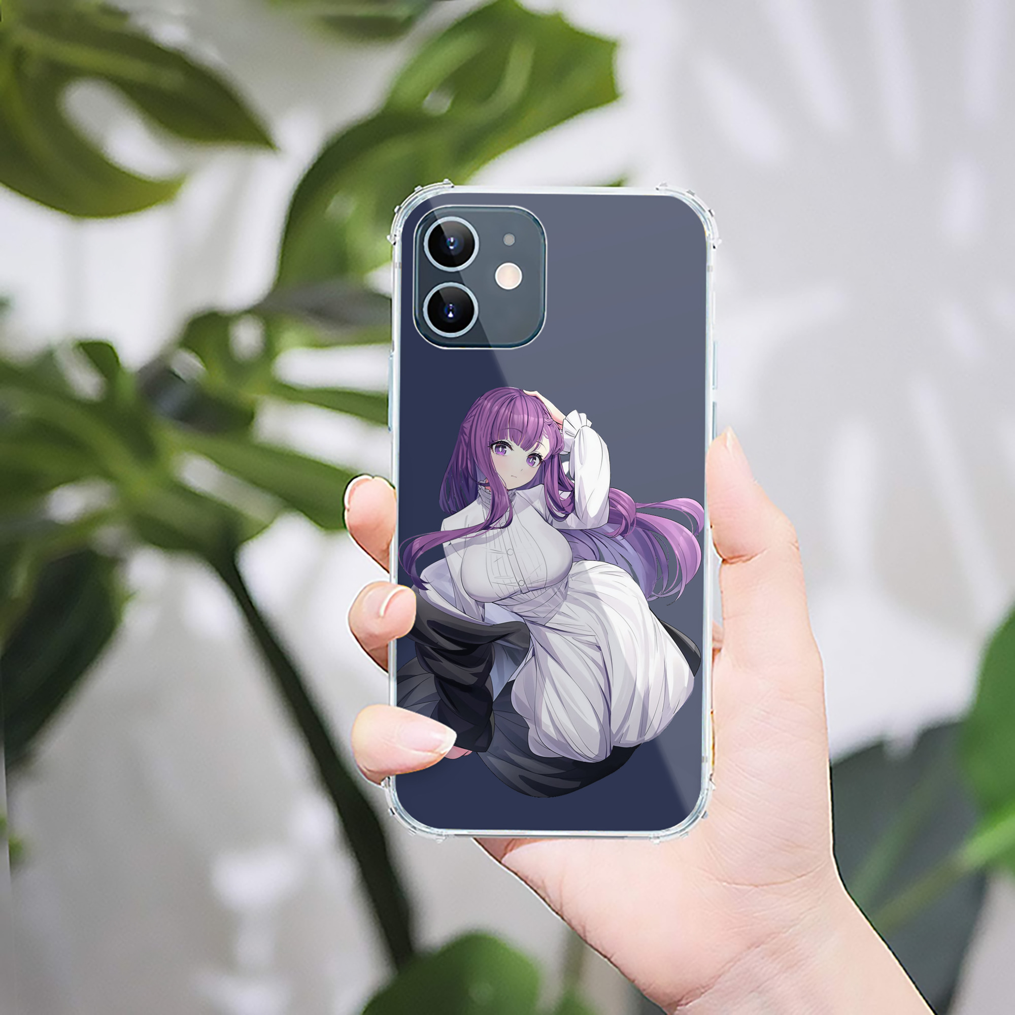 （画像用） 葬送のフリーレン Frieren 【iPhone 12シリーズ対応】透明スマホケース（クリアソフトケース）